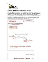 Like most apa style papers, it includes tables and several references to scholarly journals relevant to its we've included a full paper below to give you an idea of what an essay in apa format looks like. Sample Apa Papers Literature Review