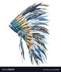 American Native Hat Royalty Free Vector Image Vectorstock Graphic Art Print Graphic Art Vector Illustration