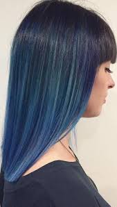 Ribbon blue is a muted blue shade that accents your hairstyle without overpowering it. 20 Dark Blue Hairstyles Actual Phrase Fashion