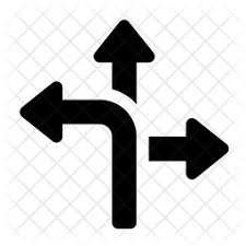 Download Free Three Way Arrows Icon Of Glyph Style Available In Svg Png Eps Ai Icon Fonts