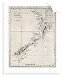 chart of new zealand explored in 1769 and 1770 by lieutenant j cook commander of his majestys bark endeavour