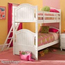 This Willow Point Twin Over Twin Bunk Bed Is Perfect For Your Child S Shared Space Because The Versatile White Color Coordinates W Twin Bunk Beds Bunk Beds Bed
