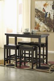 Kimonte Rect Dining Room Counter Table 4 Dark Brown Uph Barstoo With Images Counter Height Dining Table Counter Height Dining Room Tables Counter Height Dining Table Set