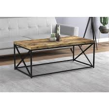 If you have a material of choice, look through a wide range of tables in different materials like marble, glass, wood, and metal. Safdie Co Coffee Table Brown Reclaimed Wood With Black Metal 44 In L Rona