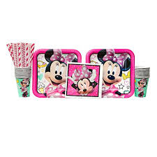 Play minnies dinner party at topcookinggames.com. Minnie Mouse Happy Helpers Birthday Party Supplies Pack For 16 Guests Straws 16 Dinner Plates