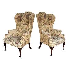 English Queen Anne Style High Back Library Wingchair Circa 1910 In 2020 Accent Chairs For Sale Queen Anne Chair