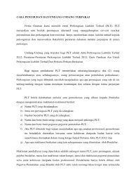 Berbeda dengan perjanjian yang dibuat secara tertulis, dimana sudah jelas tertulis mengenai peran dan tanggung jawab dari kedua belah pihak. Cara Penubuhan Dan Undang Docx