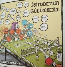 Masa Tenisi Teyzesi Umut Sarikaya Karikatur Kitabi Karikatur Komik Seyler