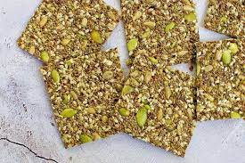 Snack On These Crunchy 5 Seed Crackers Recipe Flax Seed Crackers Seed Crackers Recipe Flax Seed Recipes