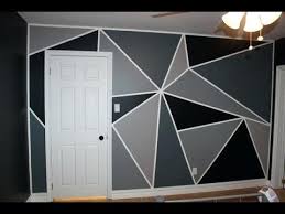 الصباغة العصرية 2018 الأشكال الهندسية و ديكوات الغرف Modern Paints Youtube