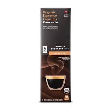 The fact that a map pod fits the aldi machine is where the similarity ends. Concerto Organic Espresso Dark Roast Single Serve Espresso Capsules 10ct Archer Farms Target