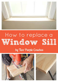 How To Replace An Interior Window Sill Two Purple Couches Interior Windows Interior Window Sill Window Sill