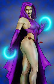 Raven Teen Titans DC comic art hot magic muscle 11x17 pinup print Dan  DeMille | eBay
