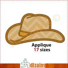 Cowboy Hat Applique Design Cowboy Hat Embroidery Design Etsy In 2021 Cowboy Hat Applique Applique Designs Cowboy Hat Embroidery