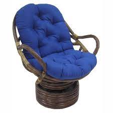 Pannow swivel barrel chair, modern akili swivel accent chair, velvet round barrel chair for home living room/modern leisure chair with 3 pillow (42.9 inch, black) 4.3 out of 5 stars 21 $629.99 $ 629. Blazing Needles 48 X 24 In Swivel Rocker Cushion Walmart Com Walmart Com