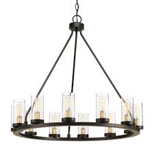 As an authorized progress lighting dealer, we offer the entire range of products from chandeliers, bath & vanity and ceiling lights, to pendants, ceiling fans, track, recessed, outdoor and landscape lighting. Progress Lighting Hartwell 26 63 In 12 Light Antique Bronze Dining Room Chandelier With Clear Seeded Glass And Natural Brass Accents P400126 020 The Home Dep Antique Bronze Chandelier Dining Room Chandelier Rustic Chandelier