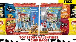 Frankford valentine candy card kit disney toy story 1.0 ea. Chip Bag Assemble Toy Story Valentine S Day Goodie Bags Printable Chip Bag Template Youtube