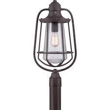 Quoizel Marine Outdoor Post Light Fixture Bronze Mre9009wt