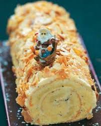 Une Buche Patissiere A La Vanille Et Aux Amandes Grillees Recette Patissiere Amandes Grillees Recettes De Cuisine