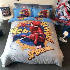 A wide variety of spider man bed options are available to you Blue Spiderman Comforter Set Bedding Twin Size Bedlinens For Kids Bedroom Cotton Quilt Cover Flat Bed Sheets Pillowcase 3 4 5pc Bedding Sets Aliexpress