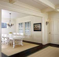 As a reminder, here's the dining room before. Nantucket Beadboard Dining Room Vaulted Ceiling Living Room Farm House Living Room Cottage Style Living Room
