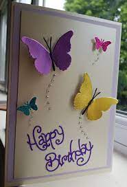 See more ideas about butterfly cards, cards, inspirational cards. Butterfly Card A5 Butterfly Birthday Cards Simple Birthday Cards Cards Handmade