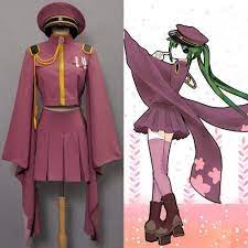 Vocaloid Hatsune Miku Senbon Sakura Kimono Dress Cosplay Costume Custom Made Cosplay Costumes Anime Dress Anime Cosplay Costumes