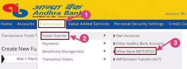 Andhra bank credit card bill payment. How To Transfer Money From Andhra Bank To Other Banks Online