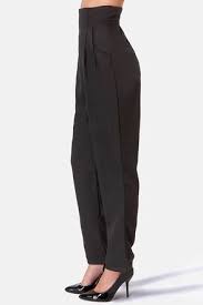 Pin By Stefania Adamichina On My Fashion Dossier Black High Waisted Pants High Waisted Pants Work High Waisted Pants