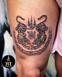 Bt Tattoo Thailand Bangkok Sak Yant Tattoo Calf Tattoo Tattoos For Guys