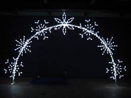 Snowflake Arch Creative Displays Christmas Light Displays Holiday Decor Christmas Outdoor Christmas Lights