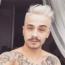 White Hair Don T Care White Whitehair Mustache Beard Eyebrows Eyebrowsonfleek Man Men Tattoo Ta White Hair Men White Hair Color Hair And Beard Styles