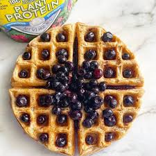 Birch Benders Plant Protein Pancake Mix Review Blueberry Plant Protein Waffle In 2020 Waffle Recipe Healthy Waffle Mix Healthy Waffles