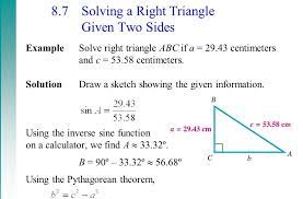If not, it is impossible for example, an area of a right triangle is equal to 28 in² and b = 9 in. How To Solve A Right Triangle For Abc Given A Right Triangle Triangle Abc With Angle C 90 Circ Angle A 40 Circ Text And B 46 6 Find Angle B