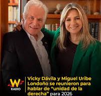 La precandidata presidencial Vicky Dávila se reunió este ...