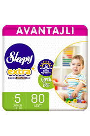 sleepy extra avantajli bebek bezi 5 numara junior 80 adet fiyati yorumlari trendyol