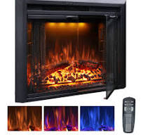 Amazon.com: Benrocks 25'' Electric Fireplace Inserts with ...