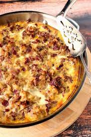 A breakfast casserole with corned beef hash, egg noodles and cheese. 8 Corned Beef Recipes Ideas Corned Beef Recipes Corned Beef Beef Recipes