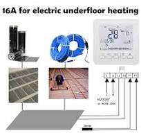 Underfloor Heating Manual Thermostat 3A/16A Load WiFi Home ...
