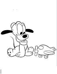 Baby Pluto Con Aereo Disegni Da Colorare Gratis Disegni Disney Disegni Disegni Da Colorare