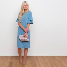 Called To Surf Dresses Trendy Dress Styles Surf Inspired Dresses Dusty Blue Bridesmaid Dresses Denim Dress Dresses With Sleeves