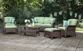 Shop items you love at overstock, with free shipping on everything* and easy returns. Sawyer 6pc Resin Wicker Patio Furniture Conversation Set La Z Boy Outdoor