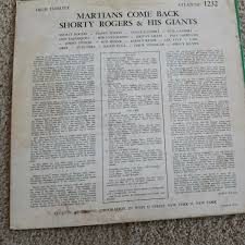 Shorty Rogers and His Giants Martians Come Back Atlantic 1232 MONO Orig  1956