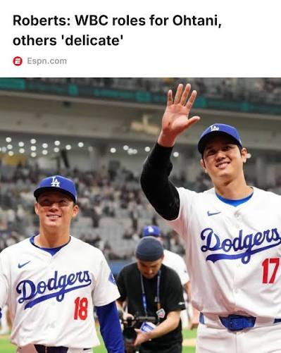 Roki Sasaki said it was a Dodgers decision that led to him not playing in the WBC