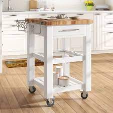 Maybe you would like to learn more about one of these? Ebern Designs Sydney 30 5 Solid Wood Kitchen Cart With Butcher Block Top And Locking Wheels Reviews Wayfair