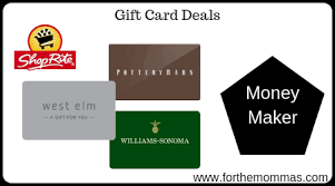 West elm gift card discount. Shoprite Gift Card Deal 10 00 Moneymaker Starting 9 30