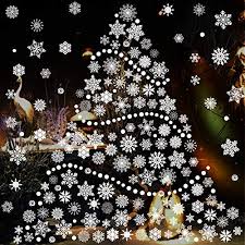 Stickers4 joy to the world christmas window cling sticker. Tmcce 232 Piece Christmas Snowflake Window Decal Stickers Xmas Holiday White Winter Christmas Window Decorations Ornaments Party Supplie Buy Online In Burkina Faso At Desertcart Productid 79492987