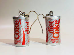 Excited To Share This Item From My Etsy Shop Vintage Diet Coke Can Earrings 80s Retro Diet Coke Diet Coke Can Coke Cans