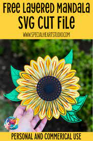 Download Layered Sunflower Mandala Special Heart Studio