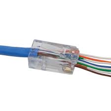 So when wiring the cat5e patch panel, a big issue is the design and quality of the terminations of cat5e patch cables. Klein Tools Pass Thru Modular Data Plug Cat5e 10 Pack Vdv826 728 The Home Depot
